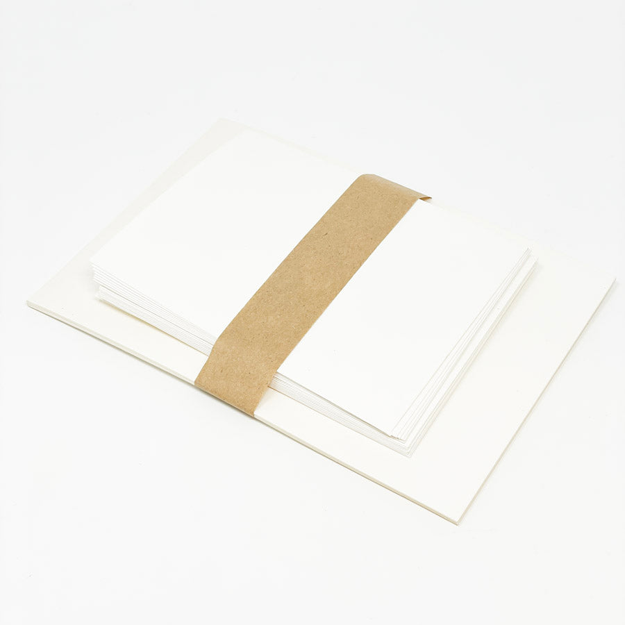 4" x 5-1/2" Cream Cards and Envelopes - Set of 8