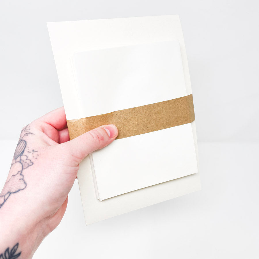 4" x 5-1/2" Cream Cards and Envelopes - Set of 8