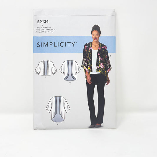 2020 Simplicity Sewing Patterns S9124 - Misses' Kimono Jacket