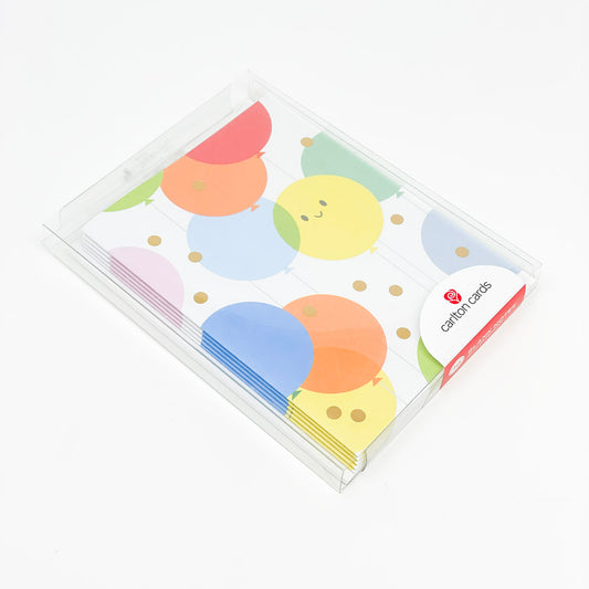 Carlton Cards Balloons 5 Cards and 4 Envelopes