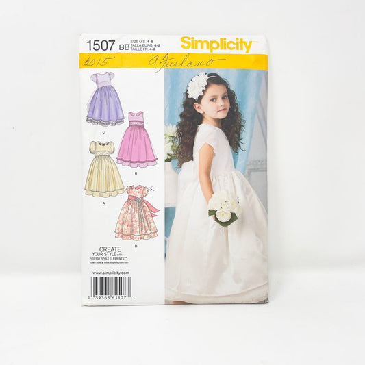 Simplicity 1507 Create Your Style with Swarovski Elements Special Occasion Dress Pattern