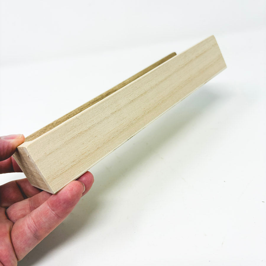 Wood Slide Narrow Top Box