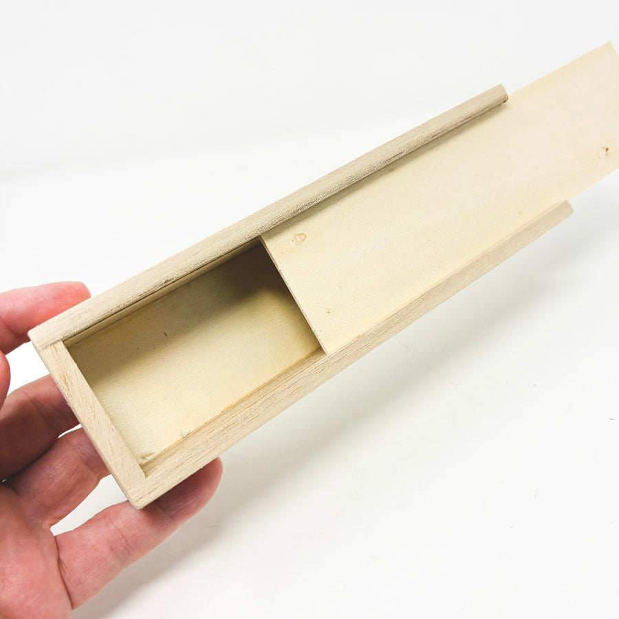Wood Slide Narrow Top Box