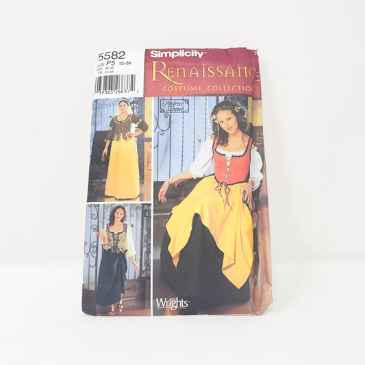 Simplicity Costume Sewing Pattern - 5582 - Sizes 12-20