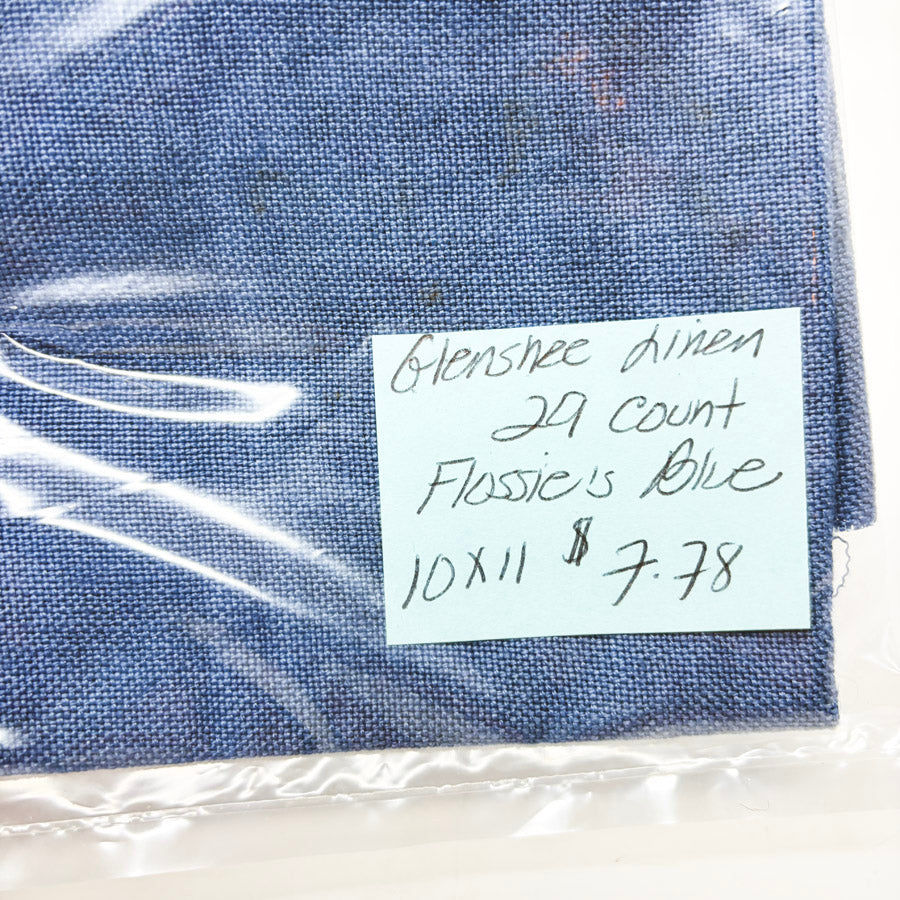 29 Count Glenshee Linen - Flossie's Blue
