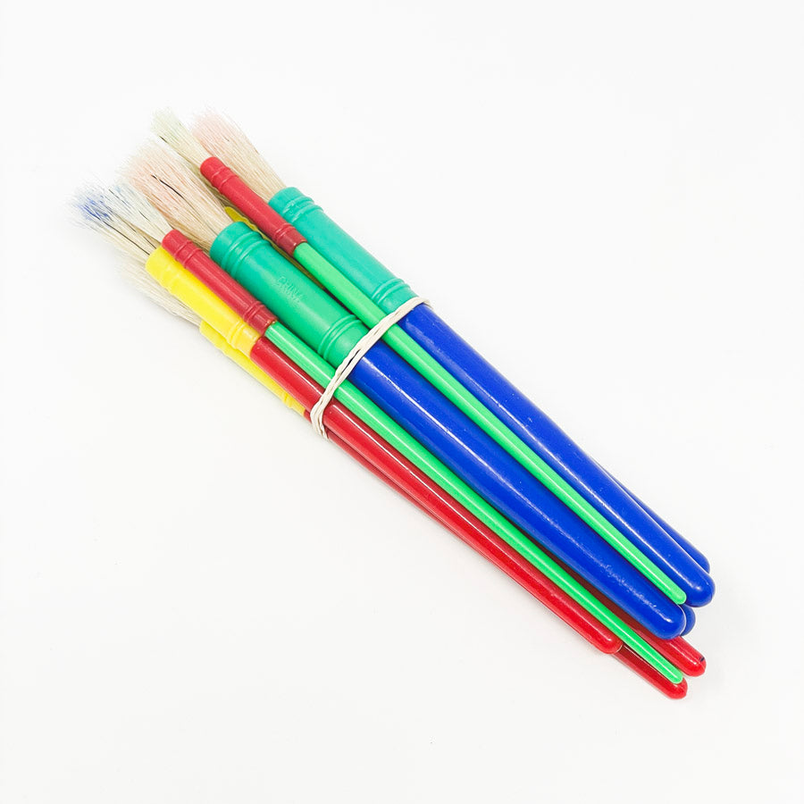 Bundle of Big Plastic Kids Paintbrushes