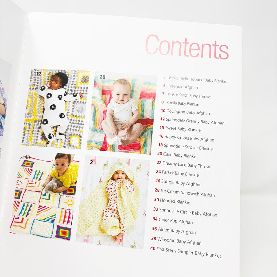 Cuddly Crochet Baby Blankets Booklet by Lion Brand Yarns