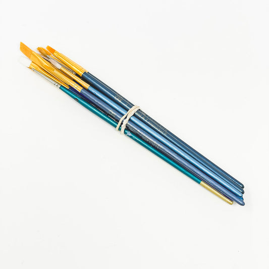 Bundle of Flat & Small Round Paintbrushes