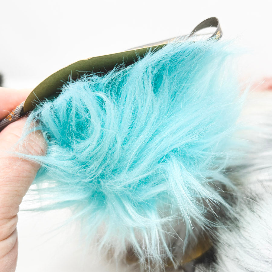 Mixed Brand Faux Fur Pom Poms – Light