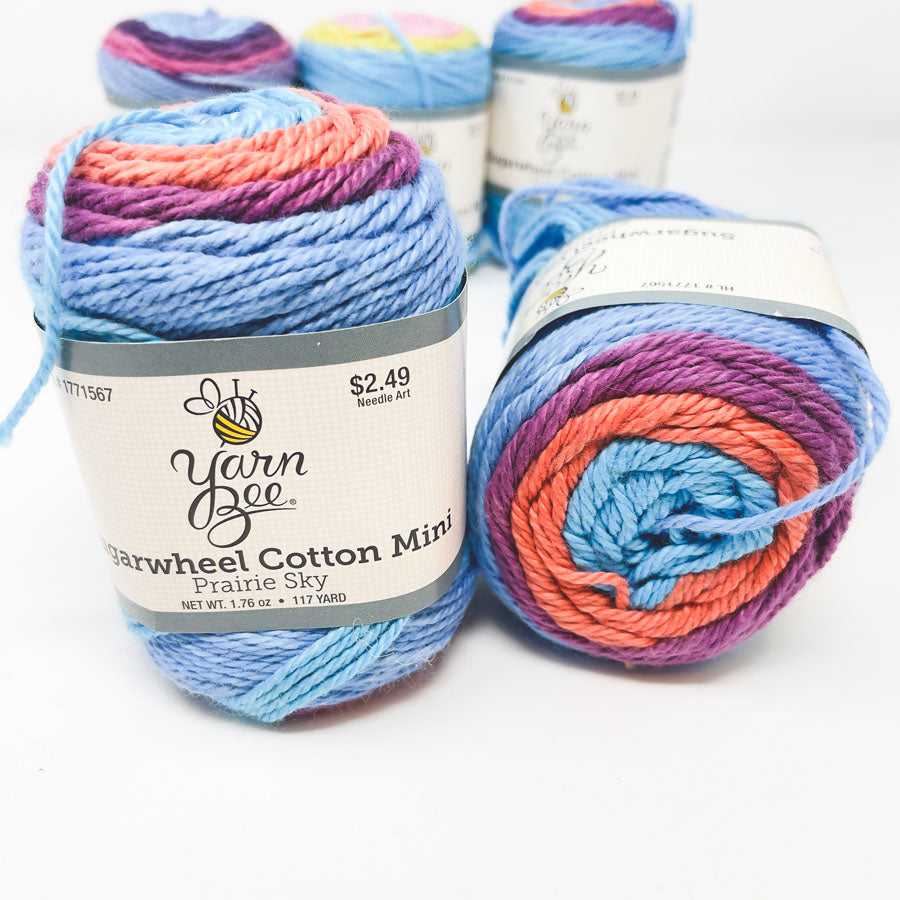 Yarn Bee Sugar Wheel Cotton Yarn Minis - Pick A Color