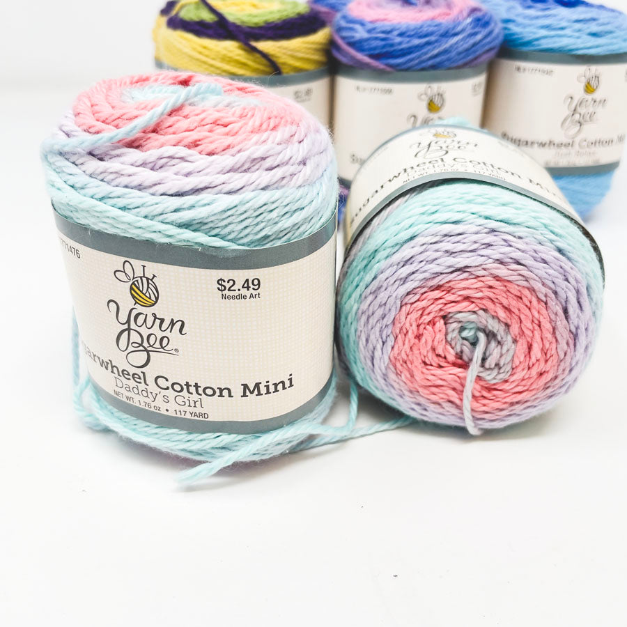 Yarn Bee Sugar Wheel Cotton Yarn Minis - Pick A Color