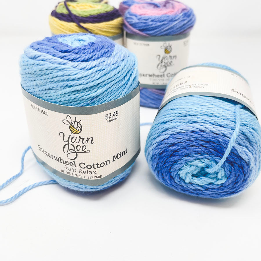 Yarn Bee Sugar Wheel Cotton Yarn Minis - Pick A Color