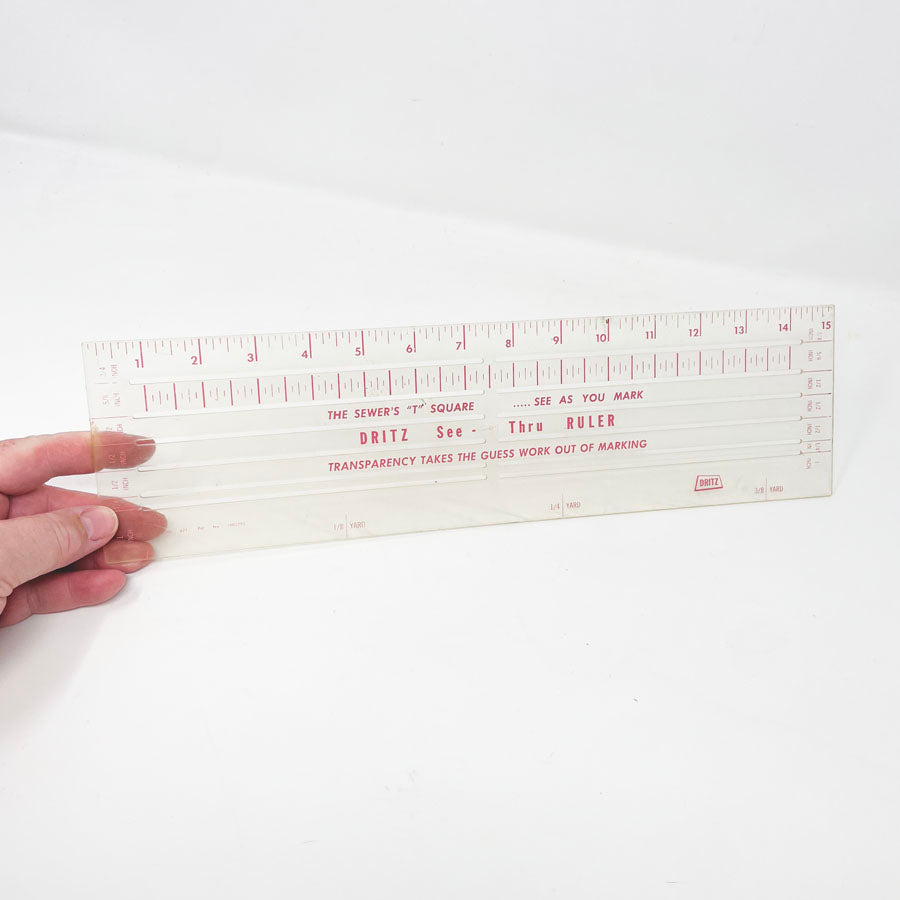 Dritz See-Thru Ruler - The Sewer's "T" Square