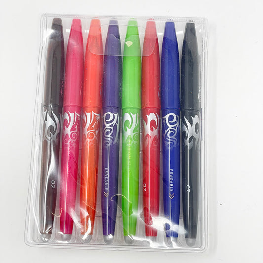 Pilot FriXion Ball Erasable Gel Ink Stick Pen Assorted Ink 0.7mm (8)