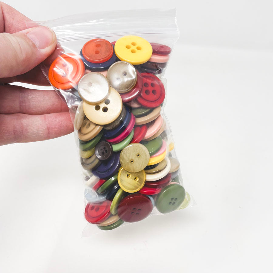 Bag of Assorted Buttons - Multi-Color