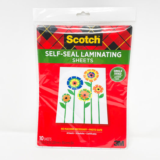 Scotch 9" x 12" Self-Seal Laminating Sheets