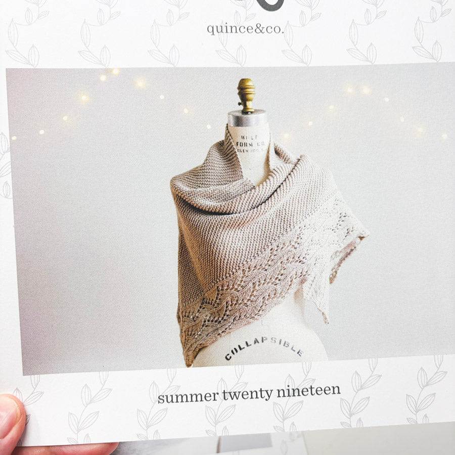 Quince Baby Lacewing Shawl Pattern Leaflet