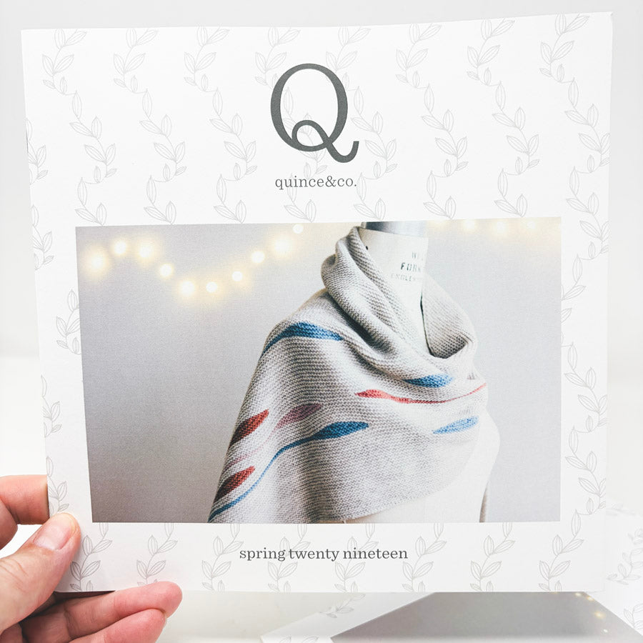 Quince Baby Spathe Shawl Pattern Leaflet