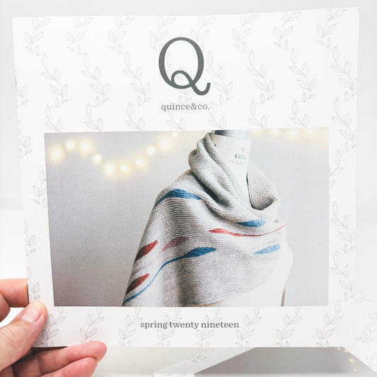 Quince Baby Spathe Shawl Pattern Leaflet