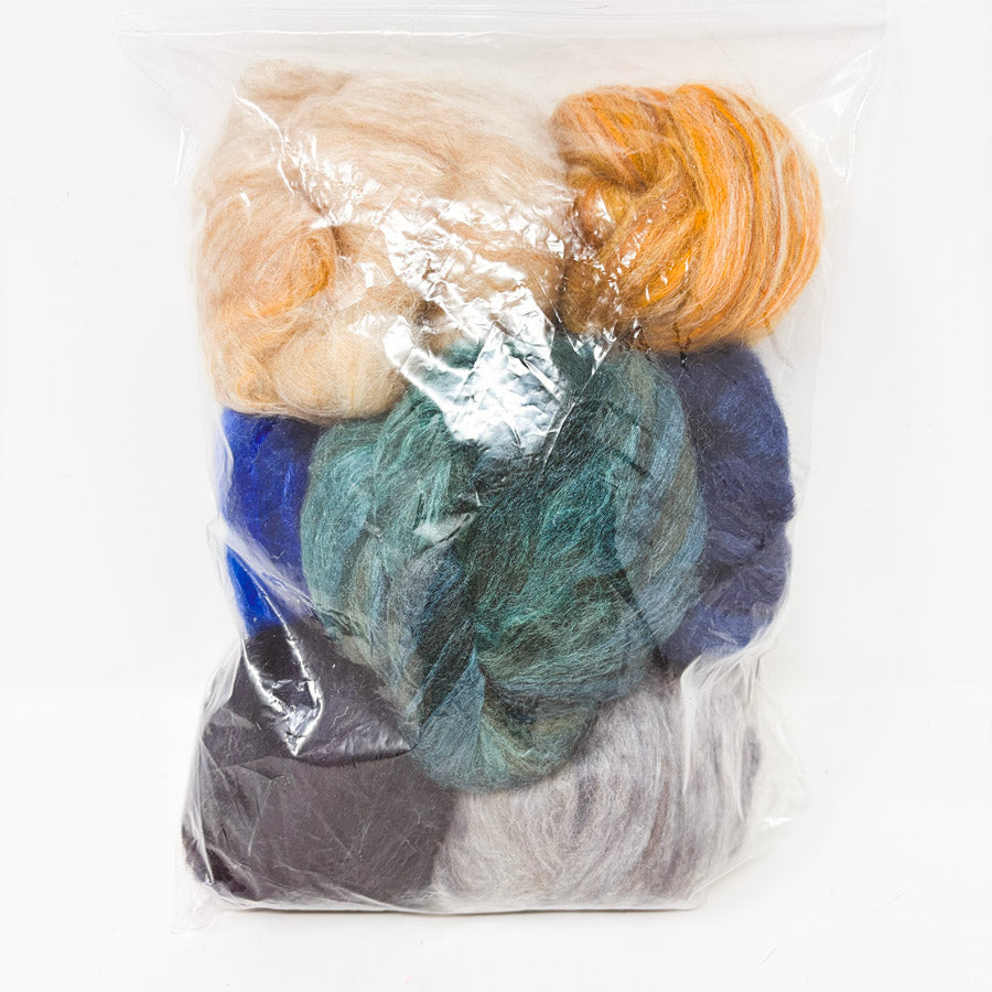 Set of Seven Colors – Wool Roving / 4oz