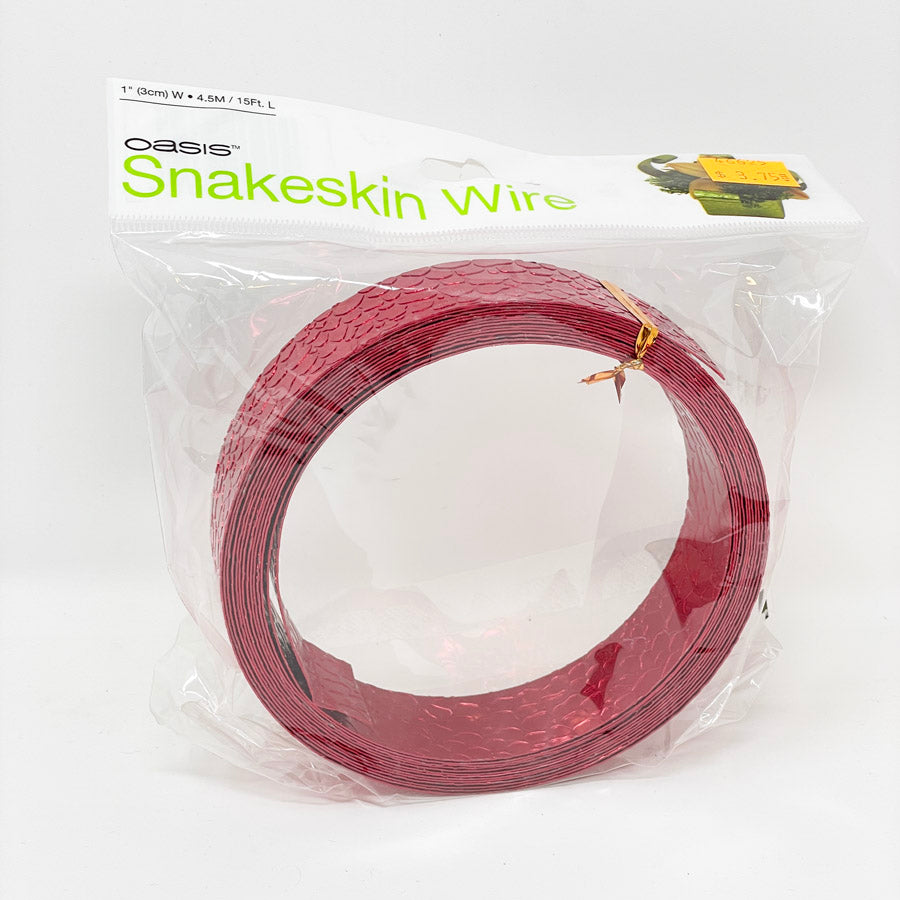 Oasis Red Snakeskin Wire (15ft)