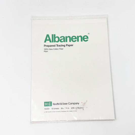 Albanene Prepared Tracing Paper 100% Cotton - 8.5"x11"