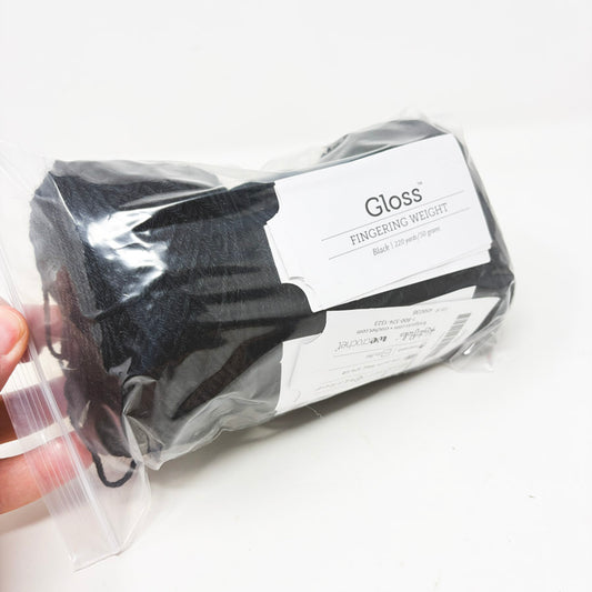 Bundle of KnitPicks Gloss Wool/Silk Yarn - Black