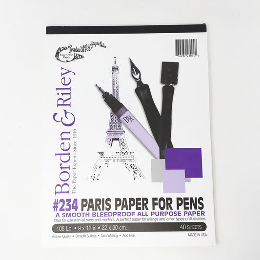 Borden & Riley #234 Paris Paper for Pens - 9"x12"