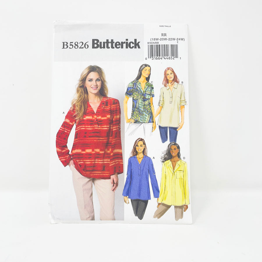 2012 Butterick Sewing Patterns B5826 - Misses Top