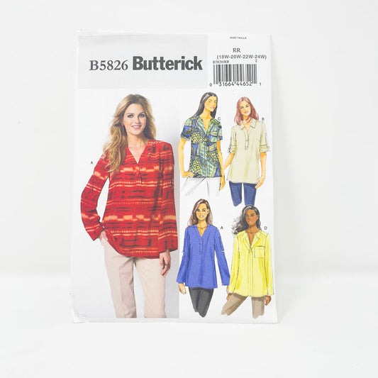 2012 Butterick Sewing Patterns B5826 - Misses Top