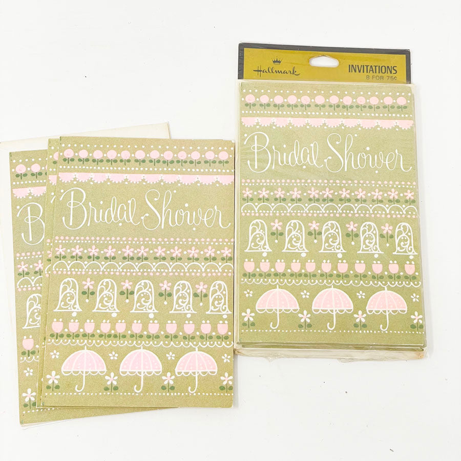 Vintage Hallmark Bridal Shower Invitations