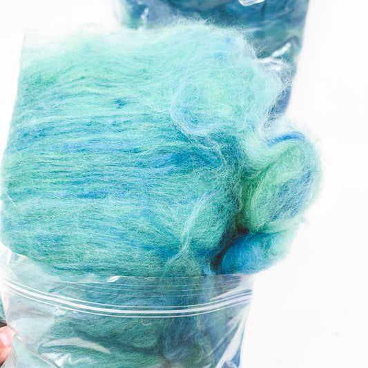 Blue Green Natural Fiber Roving (1)