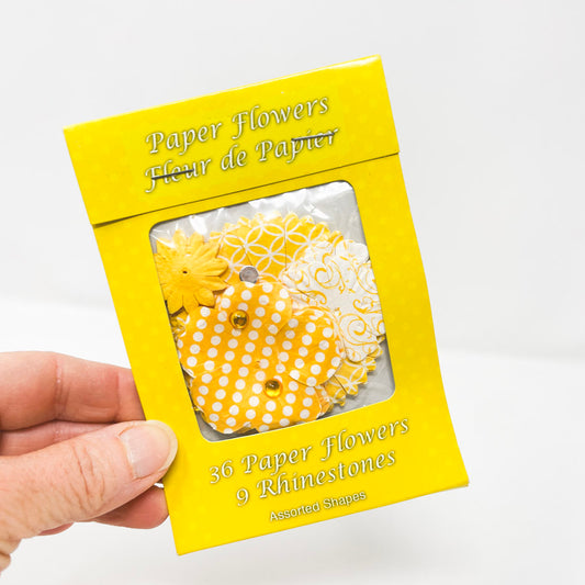 Studio 18 Yellow Rhinestones & Flowers