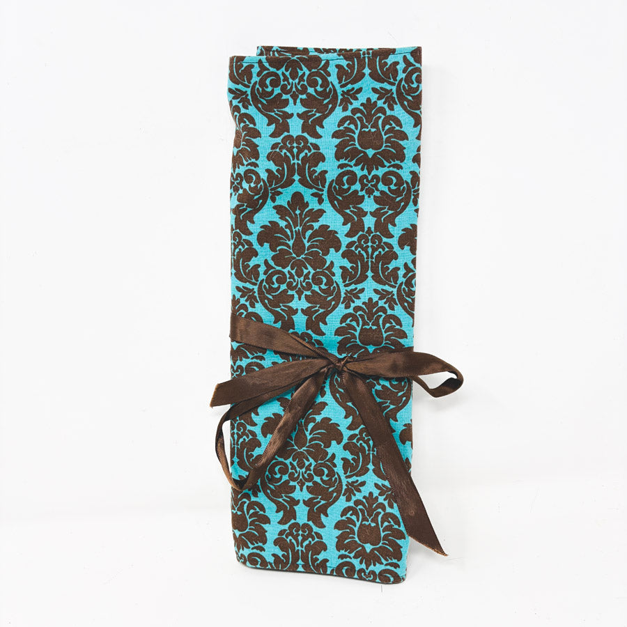 Teal & Brown Knitting Needle Case