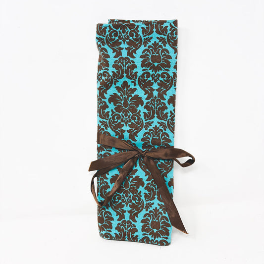 Teal & Brown Knitting Needle Case