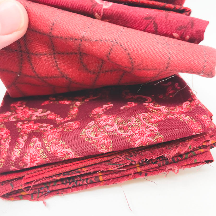 Deep Reds Fabric Bundle