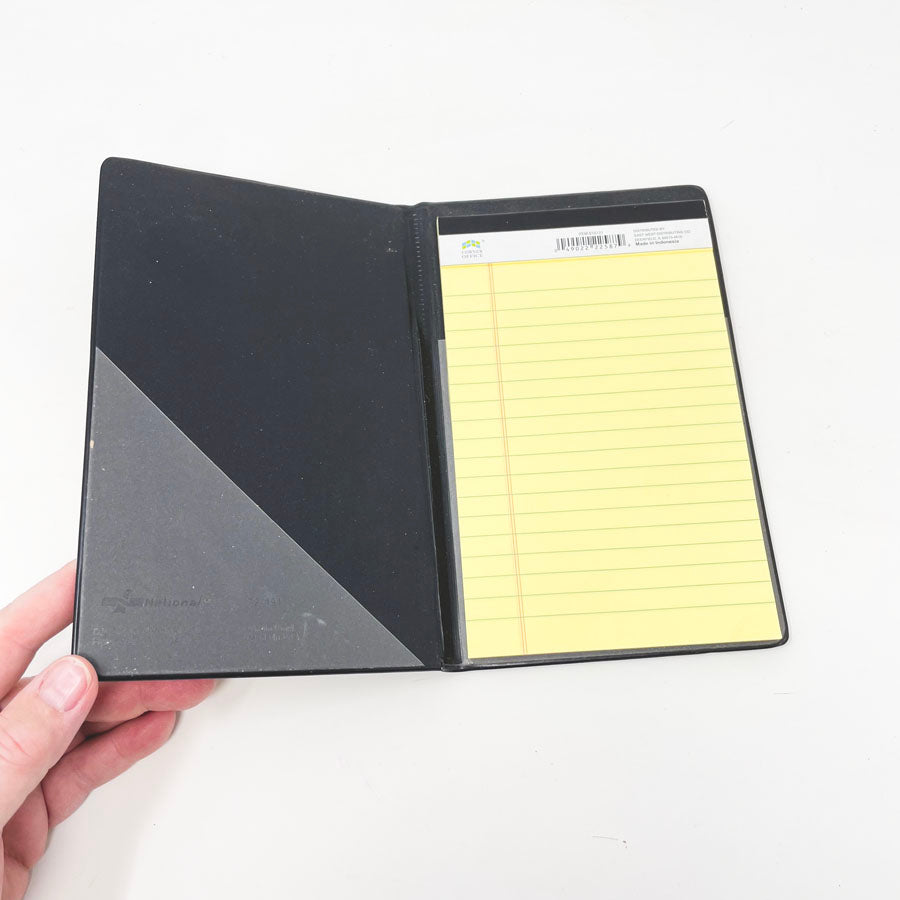 Notepad in Vinyl Holder