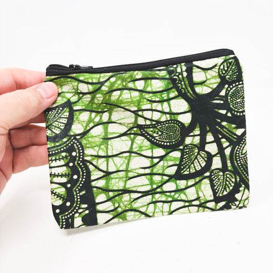 Green Floral Pattern Storage Bag