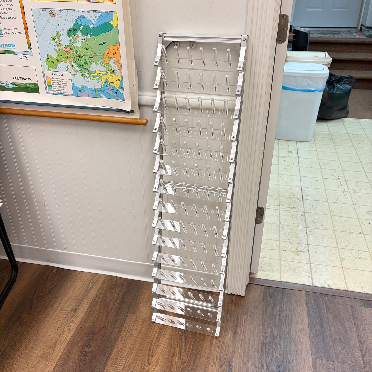 Large Spool Acrylic & Aluminum Thread Rack