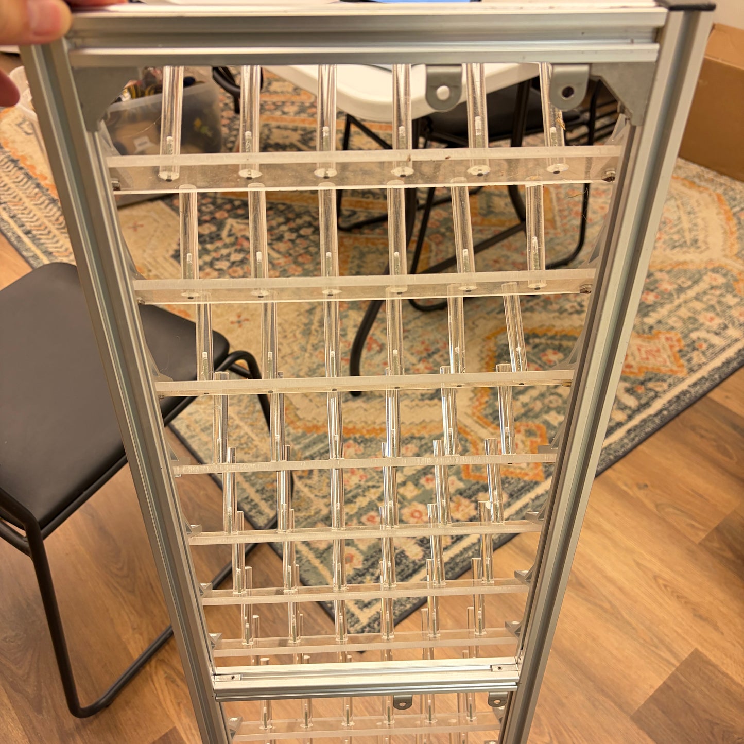 Large Spool Acrylic & Aluminum Thread Rack