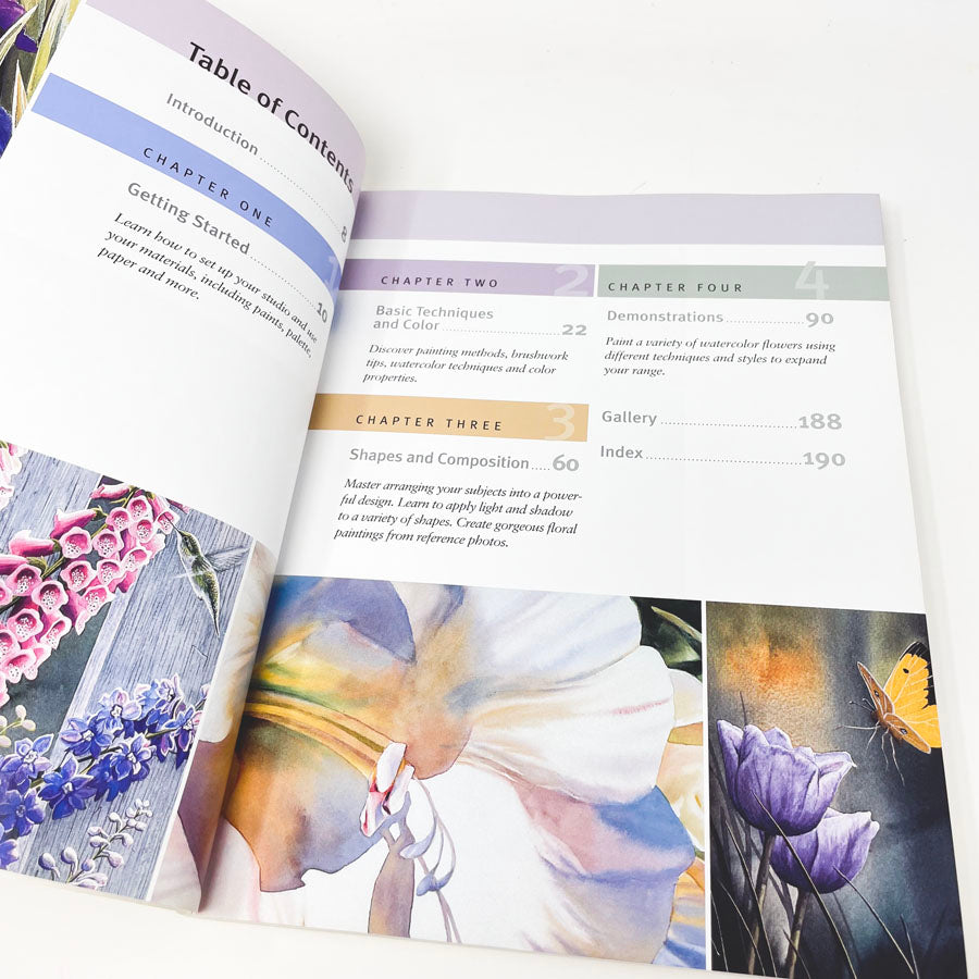 "North Light's Big Book of Painting Watercolor Flowers" Book