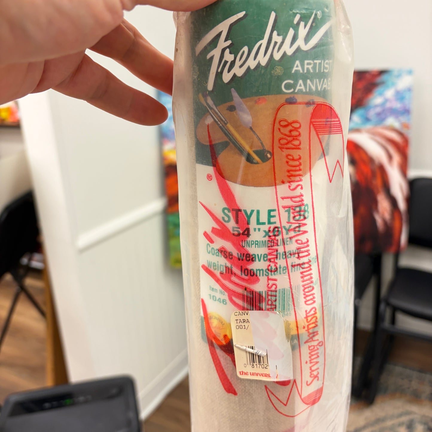 Fredrix Artist Canvas Roll 54" x 6 yd - Style 138