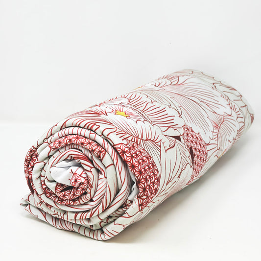 Appx 3 Yds Fleurs Cotton Spandex Fabric