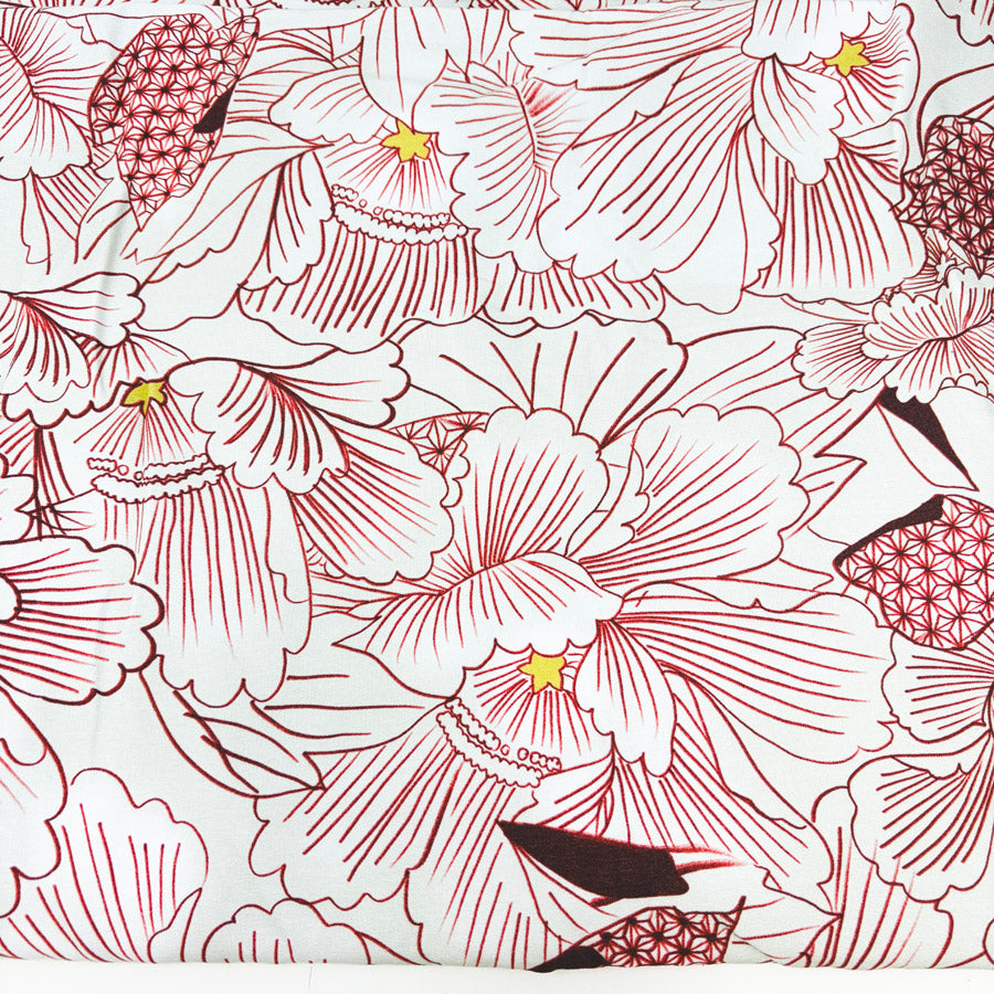 Appx 3 Yds Fleurs Cotton Spandex Fabric
