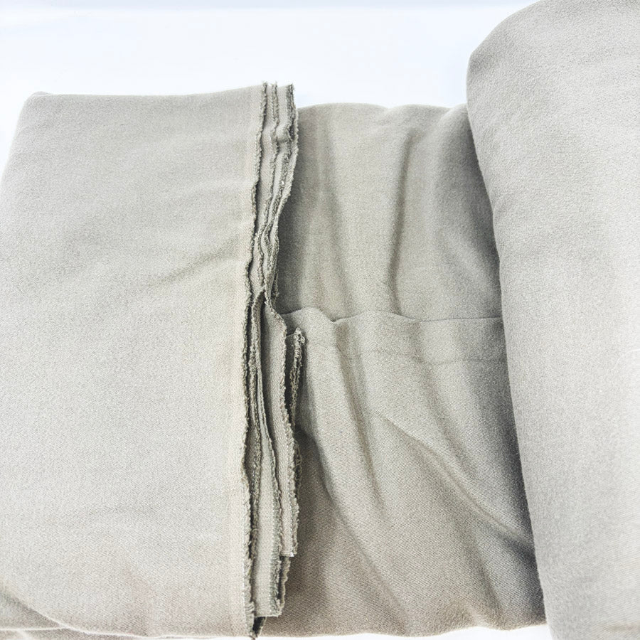 Appx 3 Yds Olive Wool Blend Fabric