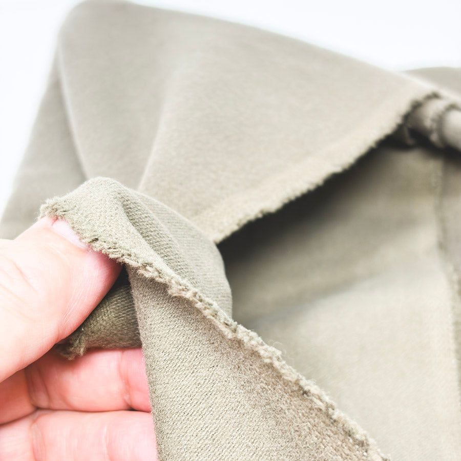 Appx 3 Yds Olive Wool Blend Fabric