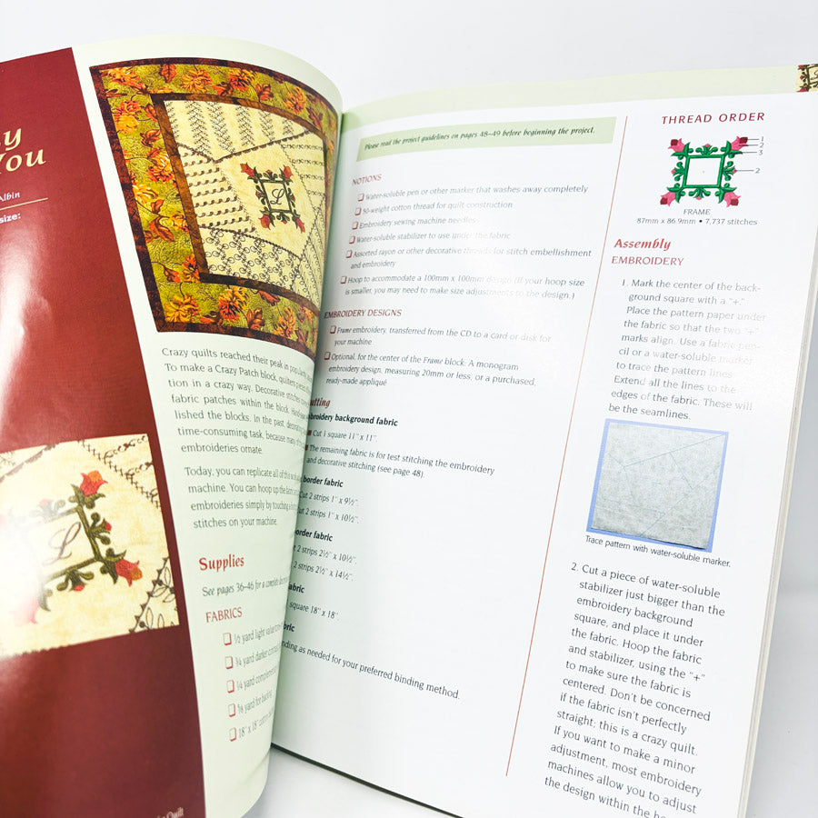 Machine Embroidery Makes the Quilt Book by Patty Albin
