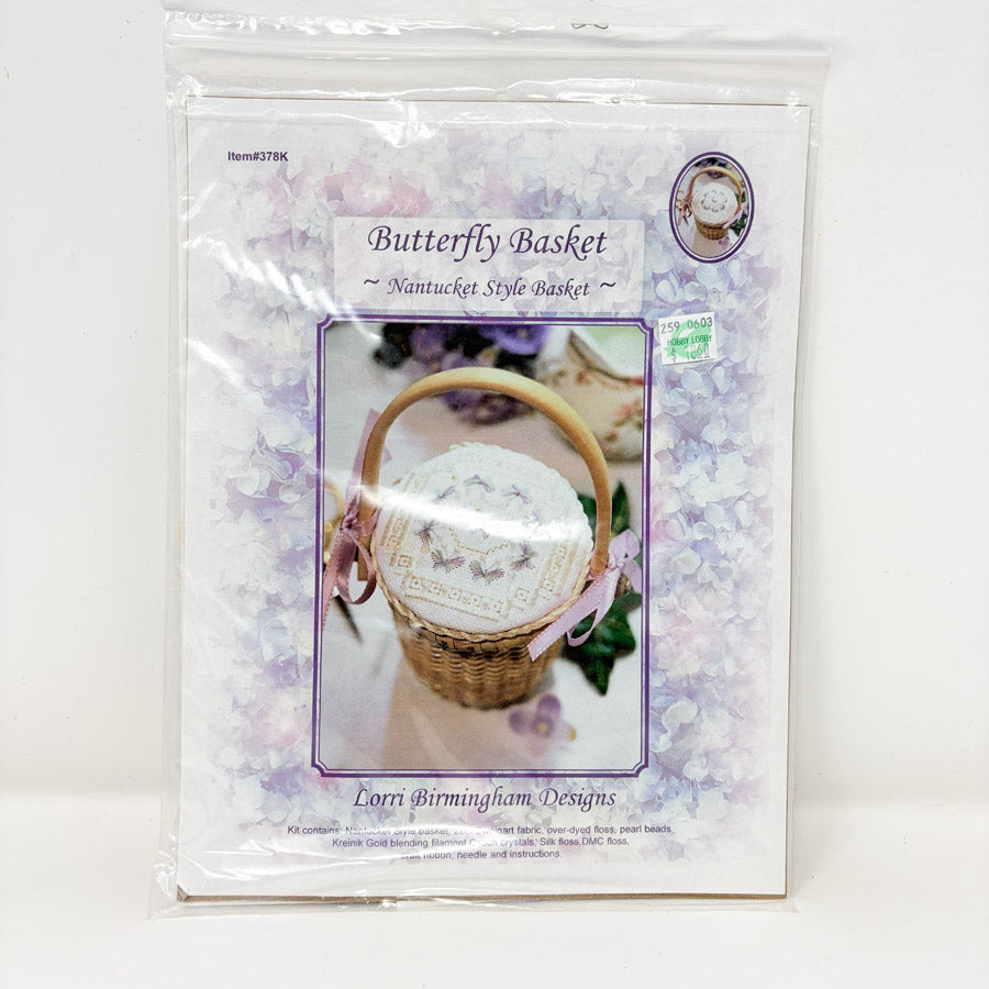 Butterfly Basket – Lori Birmingham Nantucket Style Basket Embroidery Kit