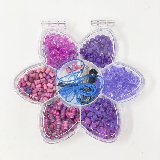 Novelty Beads in Clear Flower Shaped Sorter