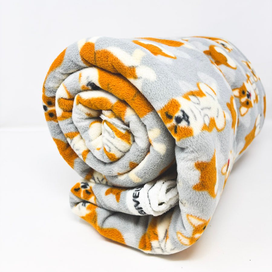 Appx 3 Yds Fleece Corgi Fabric